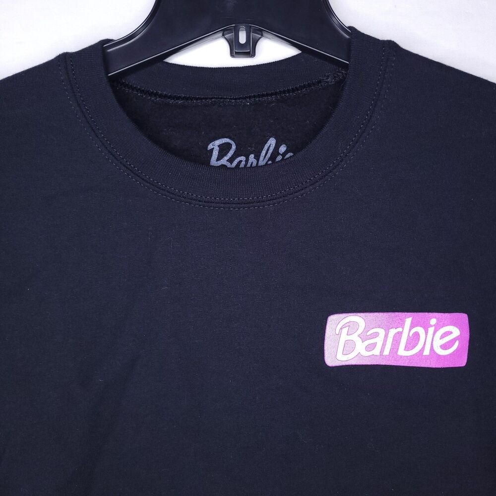 Barbie Dream Car Sweatshirt Womens Medium Black Fleece - Picture 3 of 10